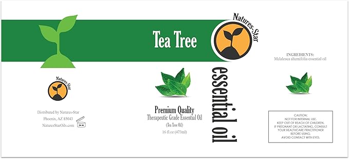 Tea Tree Essential Oil - Therapeutic Grade Essential Oil for Aromatherapy, Diffuser, Soap & Candle Making
