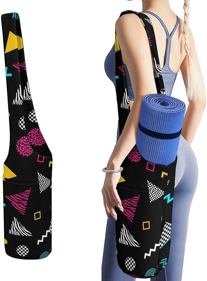 Aiyoolee Yoga Mat Bag Large Tote Carrier Holder with Water Bottle Pocket Yoga Bags