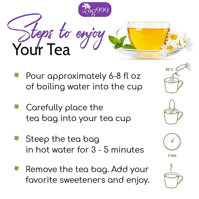 TOG999, Premium 120 Lavender Flower Tea Bags, 100% Natural & Pure. Loose Flower Lavender Herbal Tea. No Sugar, No Caffeine, No Gluten, Vegan.