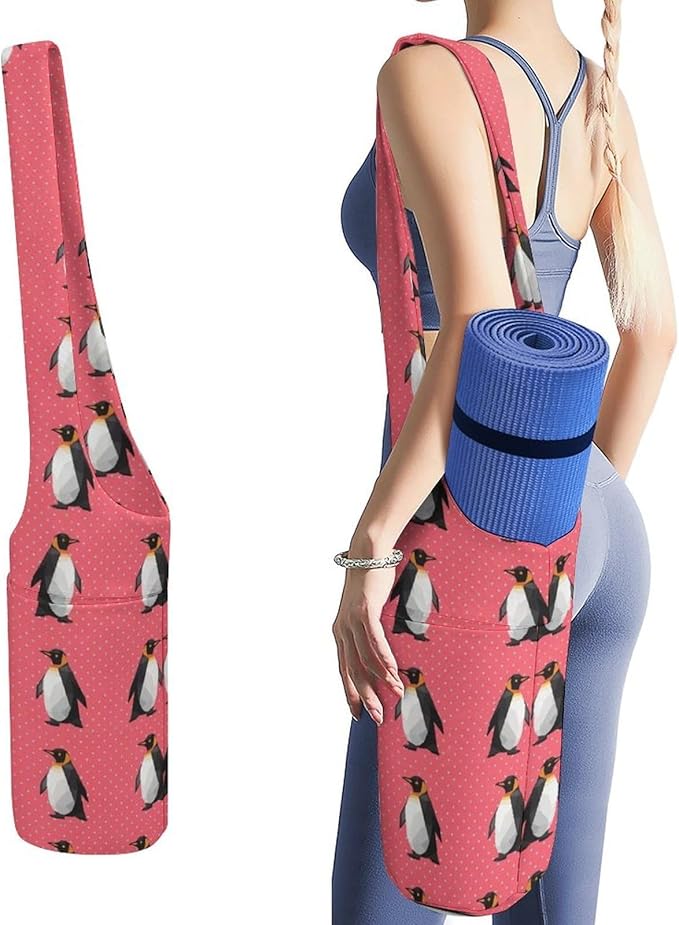 Meaudiwes Stylish Yoga Mat Bags Sports Yoga Totes Fits Most Size Mats Exercise Mat Carrier Storage Bag Yoga Gifts for Women