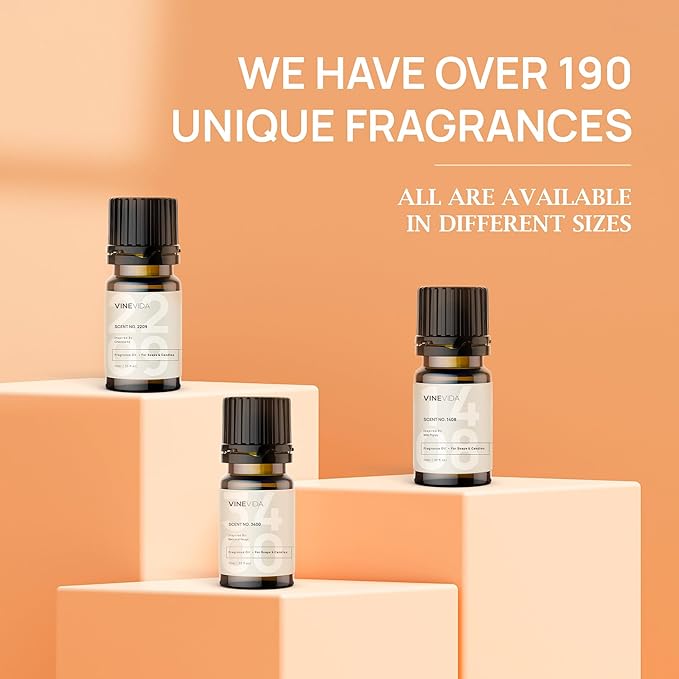 VINEVIDA Scent NO. 3519 Fragrance Oil - 10mL - Inspired by: Made to Measure (Men) Fragrance Oil for Candle Making - Made in USA Candle Scents Scents for Soap Making