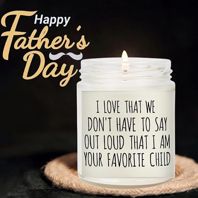 Vanilla Scented Soy Candles - Long Lasting Gifts for Dad, Mom & More