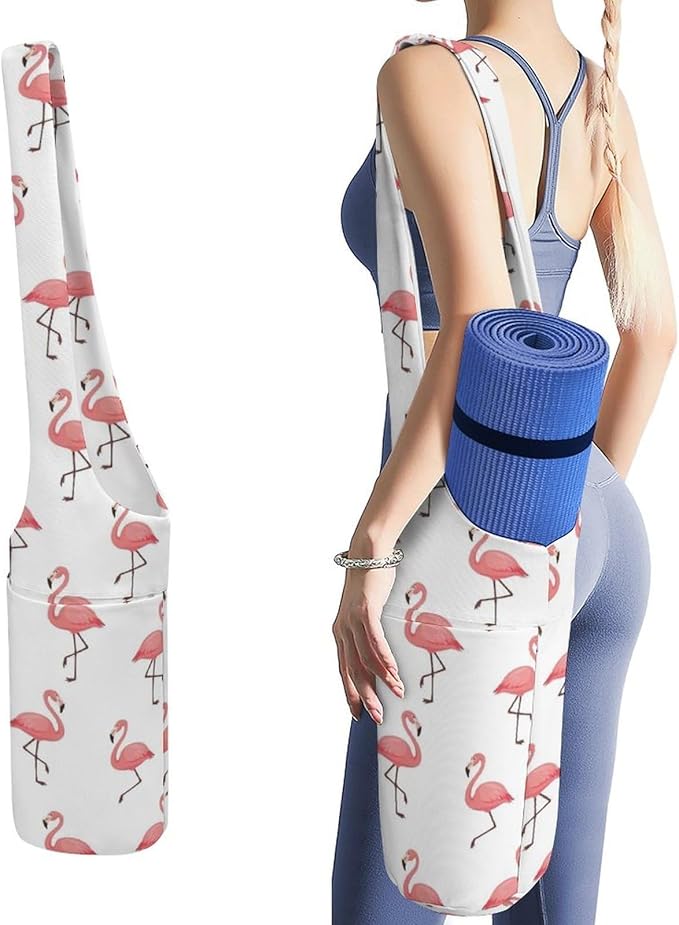 Meaudiwes Large Yoga Mat Bag Fit Most Size for Ladies Yoga Mats Carrier Bags Multi-Functional Exercise Mat Holder Storage Bag