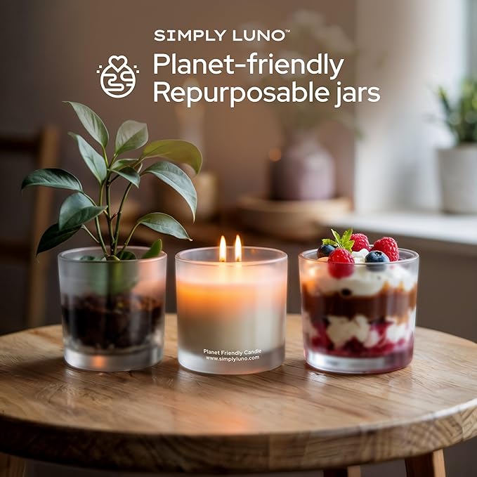 Cozy Fireplace - Tobacco & Wood Scented Candle – 14oz Soy Wax with - Fall and Winter Home Scent – Long Lasting 50+ Hour Burn – Eco Friendly & Hand Poured – Luxury Gift Box for Men