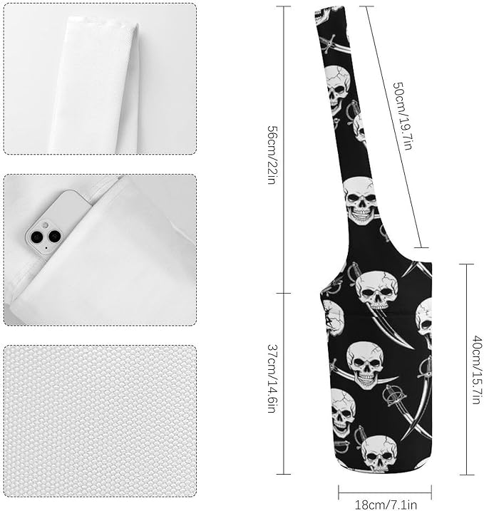 Meaudiwes Large Size Yoga Mat Bag with Long Strap, Yoga Mats Carrier Storage Bag, Exercise Mat Holder Accessories
