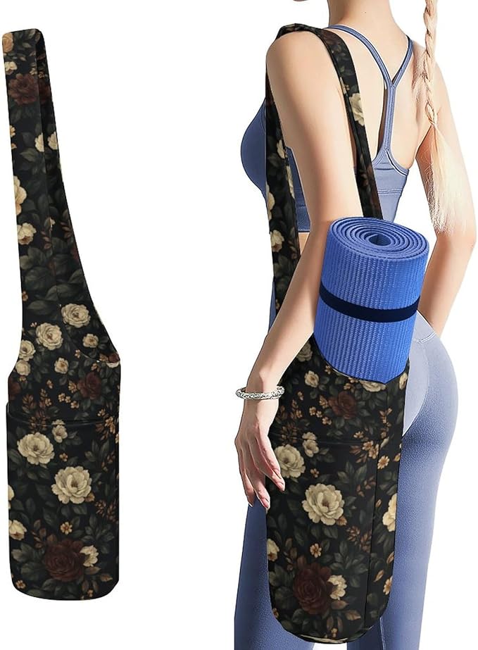 KKdskkds Fantasy Evil EyesYoga Mat Bag Large Opening Long Tote Yoga Mat with Pocket Fit Most Size Mats