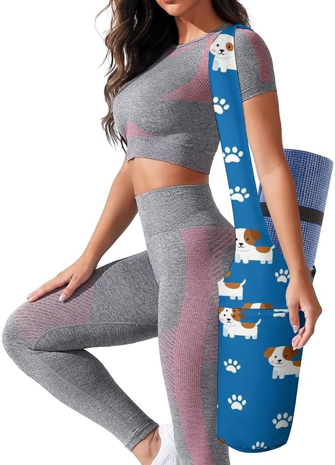 Meaudiwes Large Size Yoga Mat Bag with Long Strap, Yoga Mats Carrier Storage Bag, Exercise Mat Holder Accessories