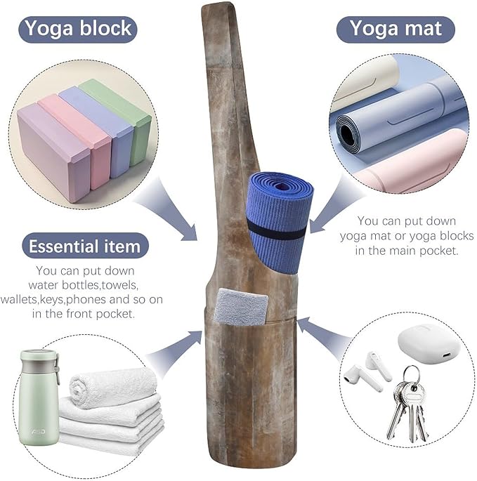 KKdskkds Fantasy Evil EyesYoga Mat Bag Large Opening Long Tote Yoga Mat with Pocket Fit Most Size Mats