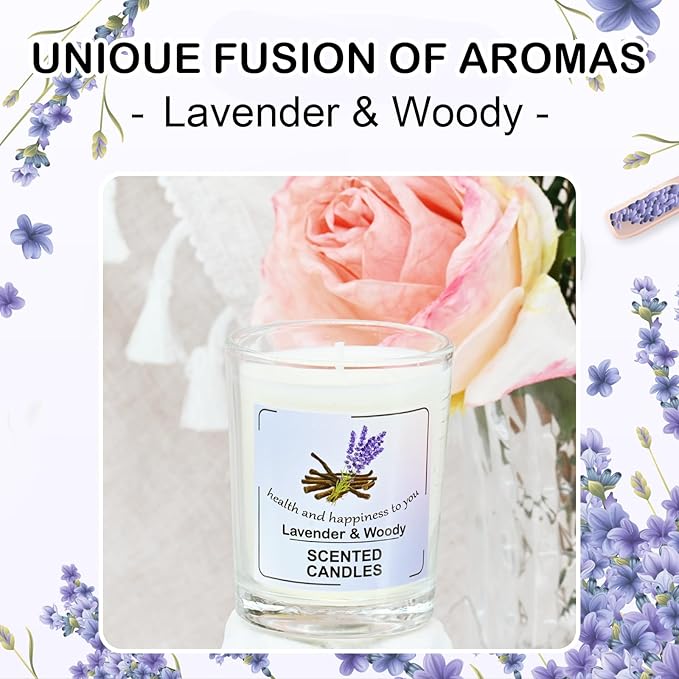 Scented Candle Gift Set Home Decor Soy Candles for Bath and Body Works, 3 Votive Candles for Women and Men Birthday, Valentine, Christmas, Anniversary Aromatherapy Gifts