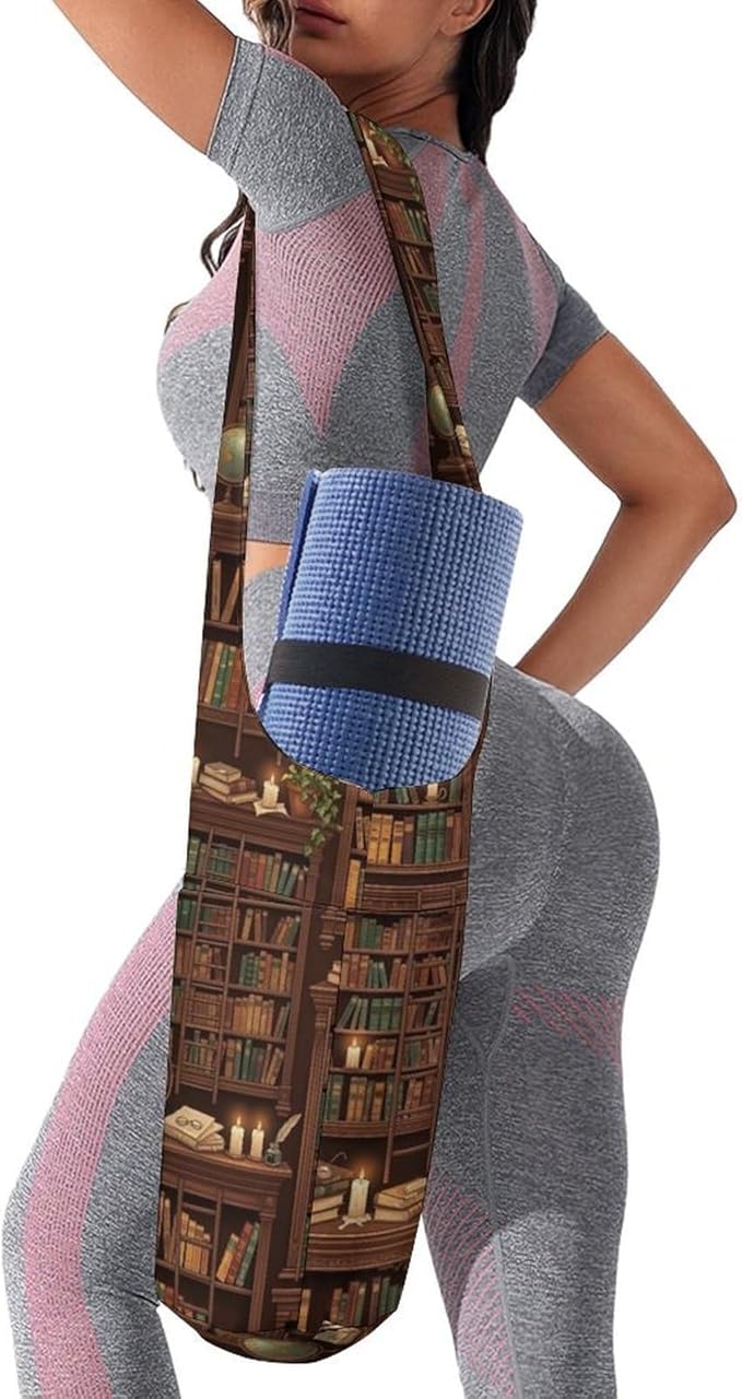 Aiyoolee Yoga Mat Bag for Women with Large Pocket, Yoga Gifts Accessories with Adjustable Shoulder Strap for Workout Stuff