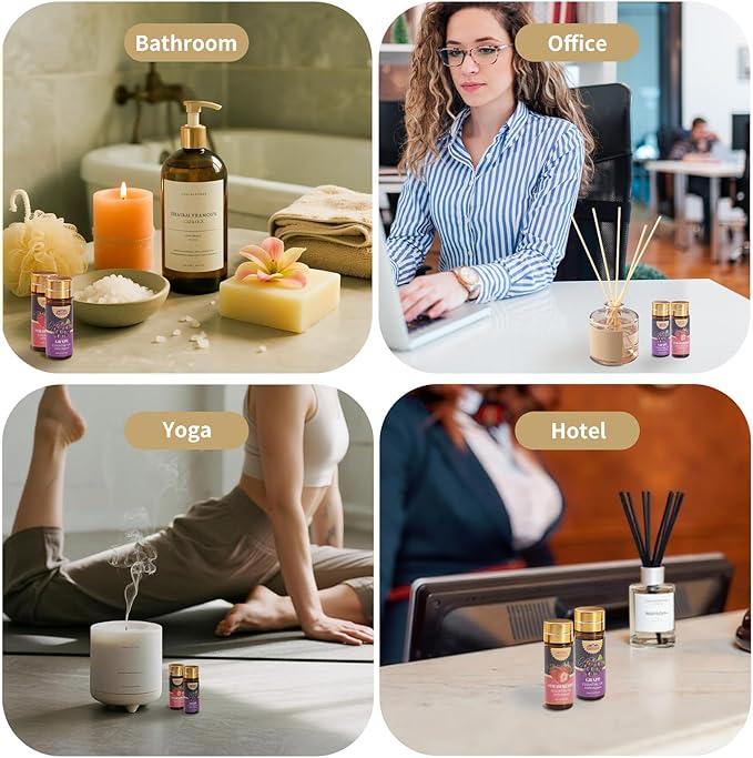 80 Pcs Pure Essential Oils for Diffusers for Home, Skin, Candle and Soap Making, 80 Scents - Tea Tree, Lavender, Lemon, Peppermint, Eucalyptus, Cinnamon, Rose and More, Aromatherapy Oils(80 * 5ML)
