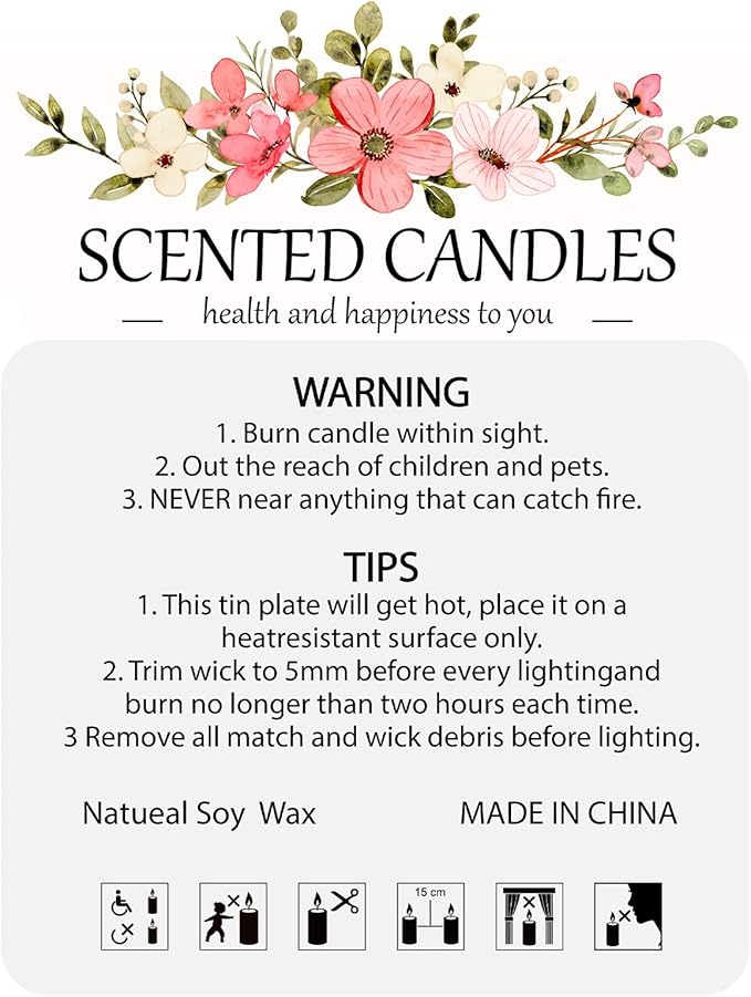 3-Pack Aromatherapy Soy Wax Candles Gift Set, Romantic Home Fragrance, Relaxing Essential Oil Scented Candles for Home, Spa, Yoga, Gifts for Women & Men(3-Pack-Style 1)
