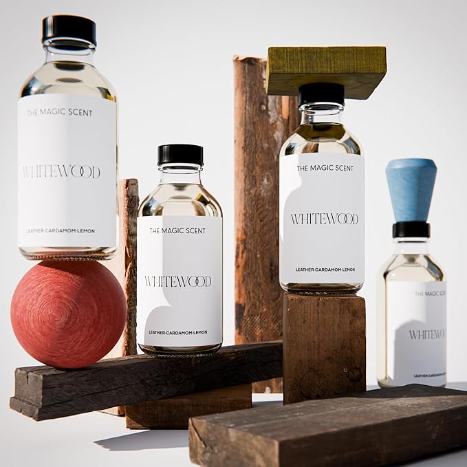 The Magic Scent Whitewood Diffuser Oil - Hotel & Home Luxury Scents Inspired by 1 Hotel Miami Beach, Compare to My Way Diffuser Oil Scents for Home, Designed for Use in All Diffusers - 4 fl oz, 120 mL
