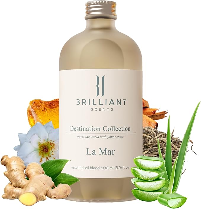 Brilliant Scents Diffuser Oil Refill, Inspired by The Westin Hote, Hotel Series Aroma Scents, Essential Oils Set for Home, Fragrance Oil for Candle Making, Home, 50 ML, La Mar