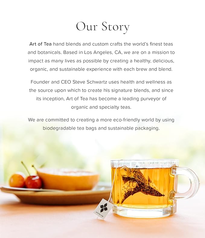 Art of Tea | Organic Sleep Tea (Chamomile Tea with Valerian and Spearmint) | 12 Count | Relaxtion and Sleepy Time tea