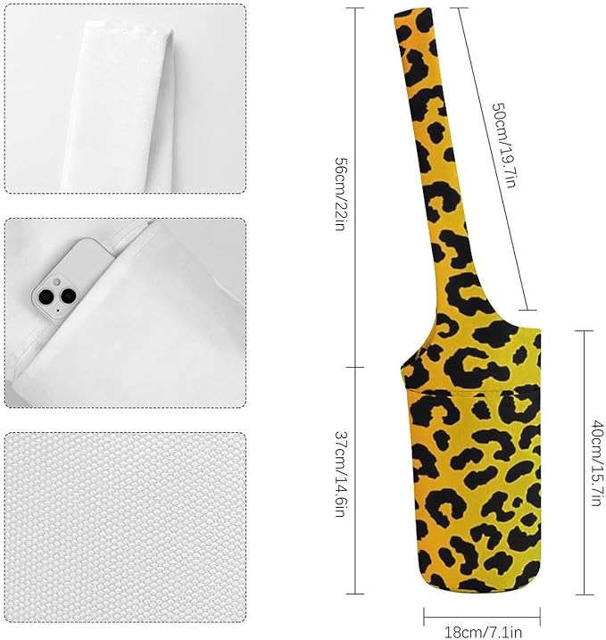 Meaudiwes Large Size Yoga Mat Bag with Long Strap, Yoga Mats Carrier Storage Bag, Exercise Mat Holder Accessories