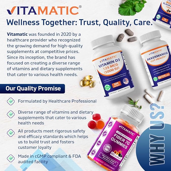 Vitamatic 2 Packs Valerian Root 5000mg Equivalent Per Serving (from 20:1 Extract 250 mg) - 480 Capsules - 20X Concentrated Extract