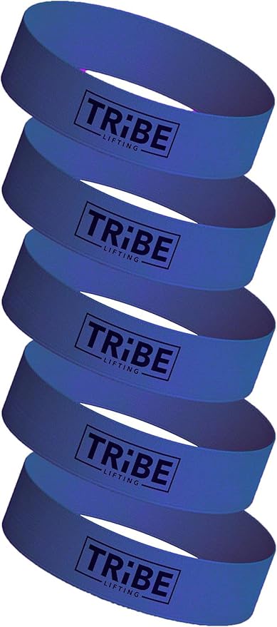 Tribe Lifting Fabric Resistance Bands for Glutes & Legs | 5 Fabric Workout Bands Set | Thick Booty Bands for Squats, Lunges, Hip Training, Physical Therapy & Home Workouts