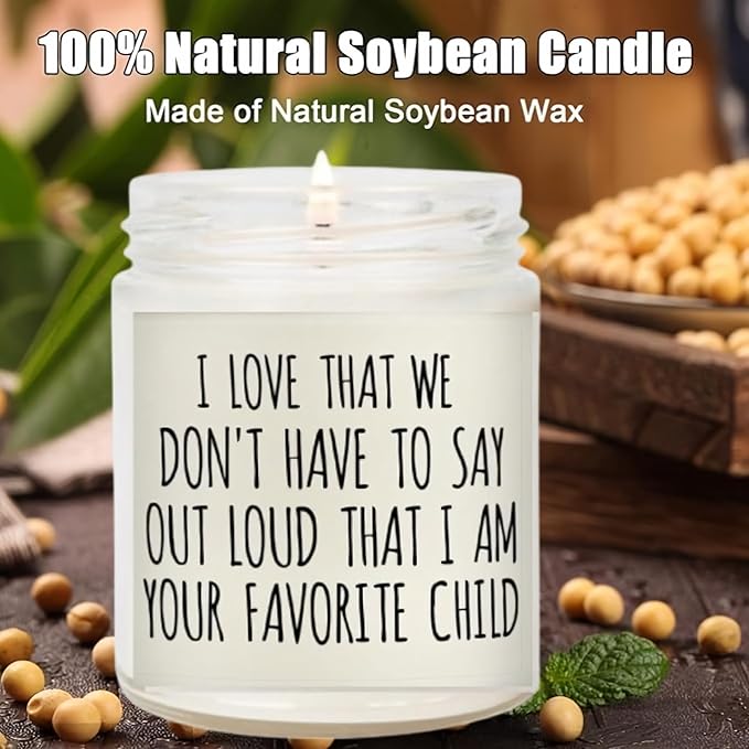 Vanilla Scented Soy Candles - Long Lasting Gifts for Dad, Mom & More
