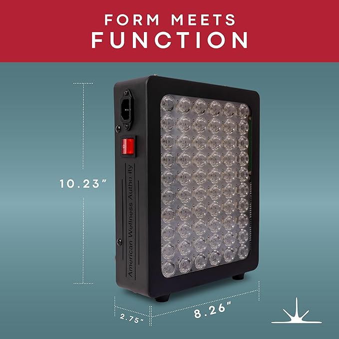 Red Light Therapy for Body & Face - 660nm & 850nm Infrared Red Light Therapy Panel for Skin, Muscles & Recovery – Full-Body LED Light Therapy Hanging Device