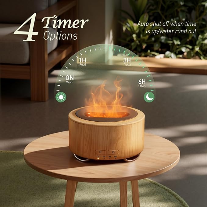Essential Oil Scent Diffuser for Home: 500ML Large Fragrance Aromatherapy Diffuser for Hotel Office Yoga Room, Mist Humidifier with 9 Colors LED Lights for Kids/Women Home Relaxation,Canary Yellow.