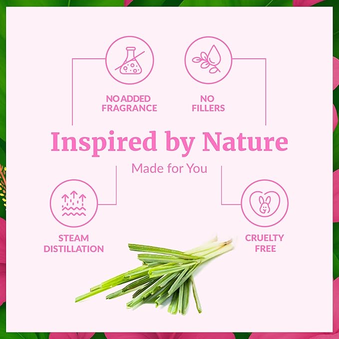 SVA Palmarosa Essential Oil – 4 Fl Oz – 100% Natural Palmarosa Oil - for Diffuser, Hair Care, Face, Skin Care, Aromatherapy, Scalp and Body Massage, Soap and Candle Making – with Dropper