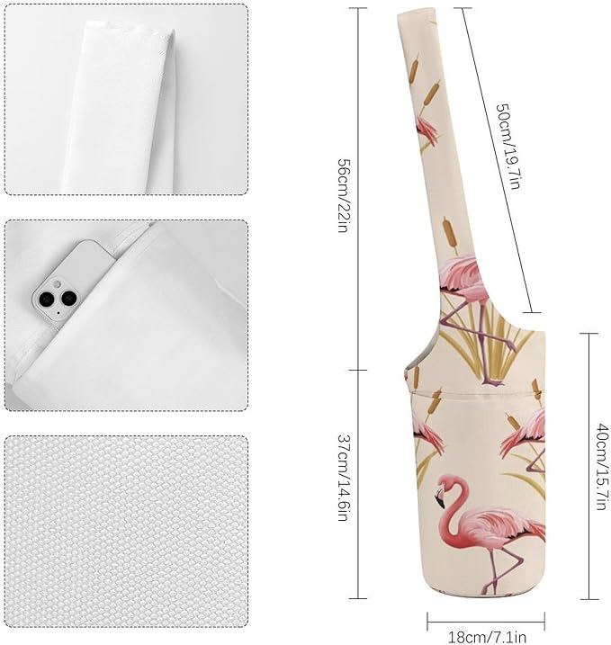 Meaudiwes Stylish Yoga Mat Bags Sports Yoga Totes Fits Most Size Mats Exercise Mat Carrier Storage Bag Yoga Gifts for Women