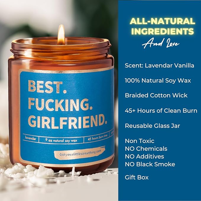 Gift for Girlfriend for Birthday, Valentines Day, Anniversary - Funny Birthday Gifts for Girlfriend | Romantic Present Idea from Boyfriend for Couples Anniversary | Valentine Day Present for Her Women