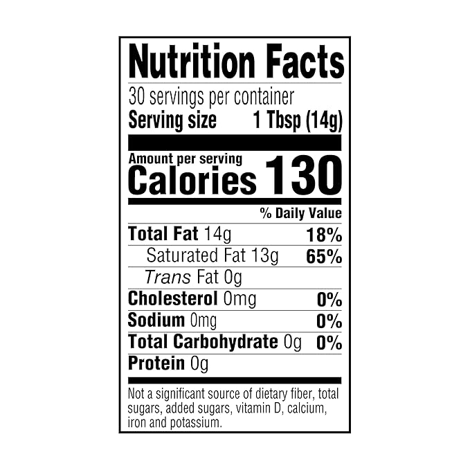 Amazon Grocery, Organic Refined Coconut Oil, 15 Fl Oz (Previously Amazon Fresh, Packaging May Vary)