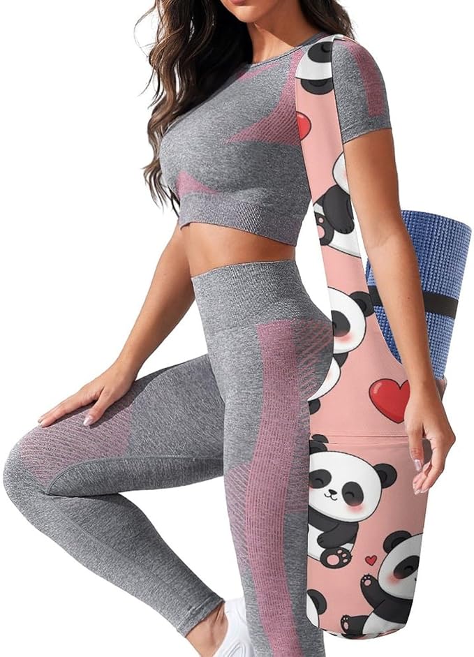 Aiyoolee Yoga Mat Bags, Large Tote Yoga Mat Carrier Holder with Water Bottle Pocket, Adjustable Shoulder Strap Storage Bag