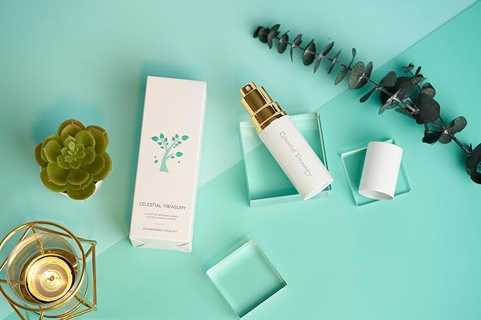 Blessed Floral Essence Spray - Awakening Vitality - Distilled Liquid from Five Elements Vitality Aqua with Sacred Plant Concoction - Enhance Energy Flow, Relieving Discomfort - 30ml