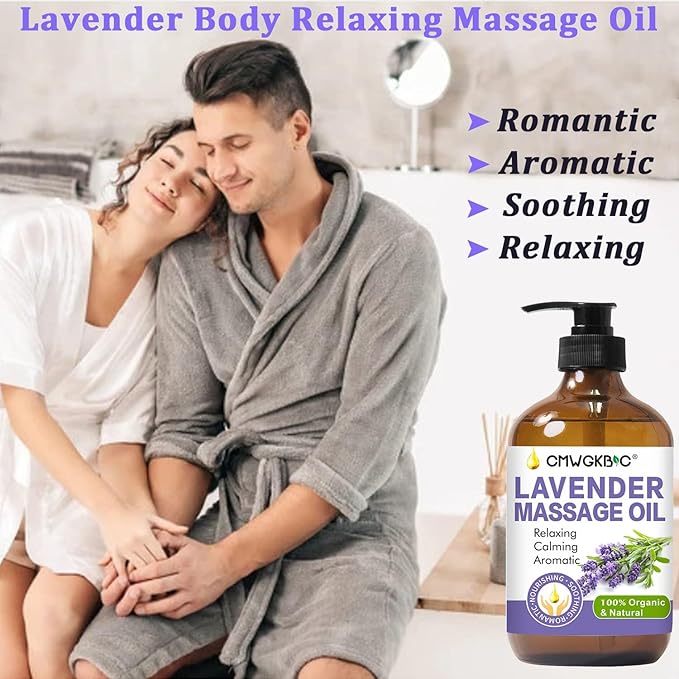Valentines Day Gifts for Him Her,Gift for Women Men,Massage Oil for Massage Therapy,Lymphatic Drainage-Ginger Oil Sore Muscle Arnica Oil &Lavender Oil Relaxing Massage Oils for Date Night,Massage Ball