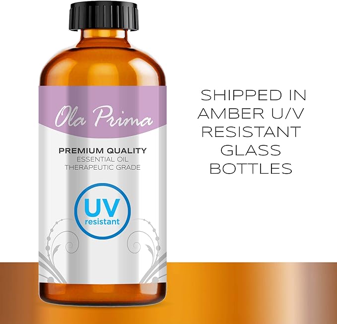 Ola Prima Camphor Essential Oil for Aromatherapy, Diffuser, Freshener (16 oz Bulk)