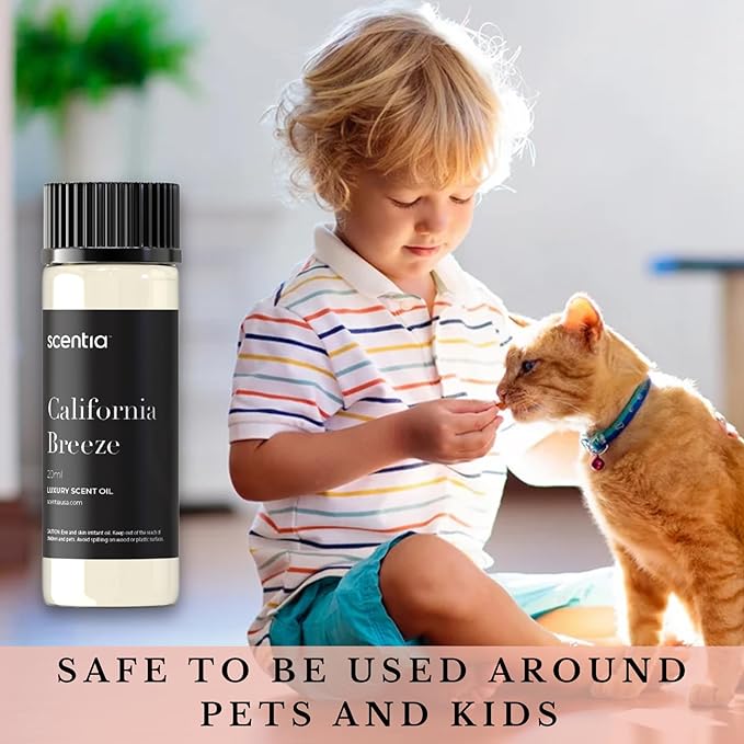 Scentia Hotel Diffuser Oil Inspired by The Delano Beach Club Hotel Scent - 20 mL 0.67 fl oz - Essential Oil Blend Orange, Green Tea & Jasmine for Aromatherapy Diffusers - California Breeze