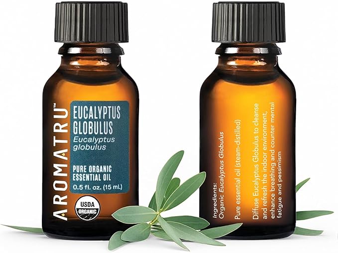 Refresh Essential Oil Kit – True Lavender, Lemon, Peppermint & Eucalyptus Globulus – Organic & Wildcrafted – ISO Certified – No Synthetic Fillers – Ethically Sourced