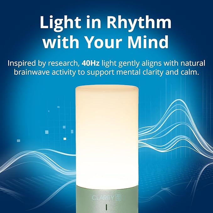 Clarity - 40Hz Lamp by Gamma - Cognitive Wellness - Brain Stimulating Light - Easy to Use - Memory Support