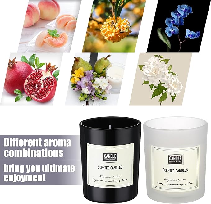 MTLEE 36 Pcs Scented Candles for Home Bulk Jar Candles Gift Set for Women Long Lasting Aromatherapy Candle for Birthday Teacher Thanksgiving Anniversary(Elegant Style)