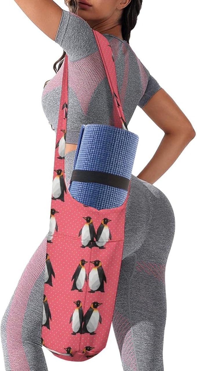 Meaudiwes Stylish Yoga Mat Bags Sports Yoga Totes Fits Most Size Mats Exercise Mat Carrier Storage Bag Yoga Gifts for Women