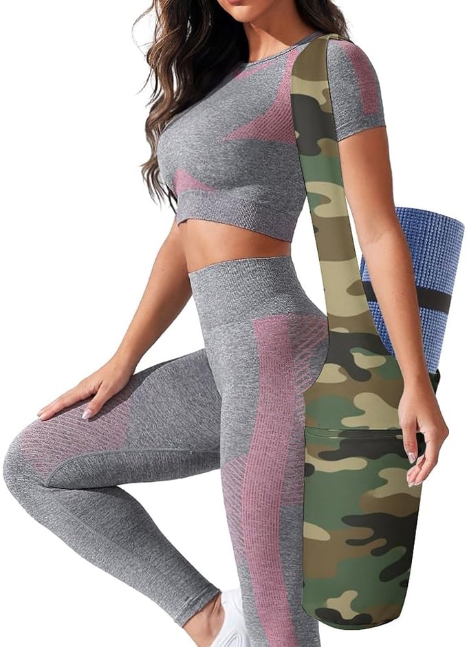 Meaudiwes Large Size Yoga Mat Bag with Long Strap, Yoga Mats Carrier Storage Bag, Exercise Mat Holder Accessories