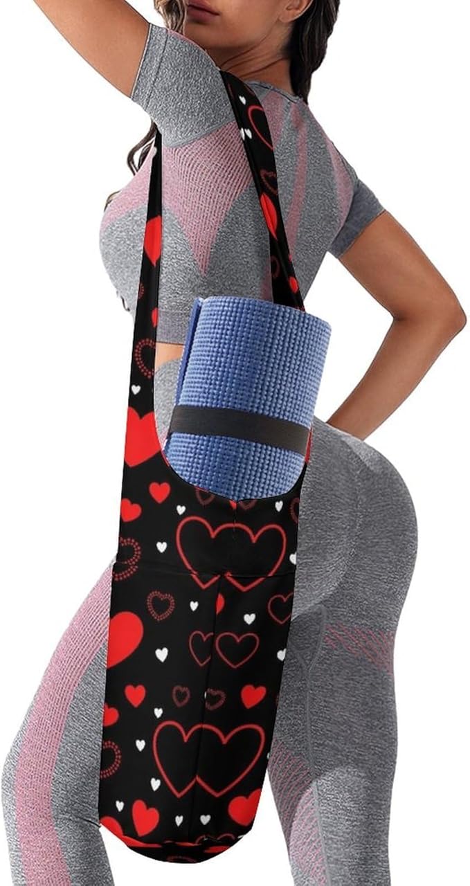 Meaudiwes Stylish Yoga Mat Bags Sports Yoga Totes Fits Most Size Mats Exercise Mat Carrier Storage Bag Yoga Gifts for Women