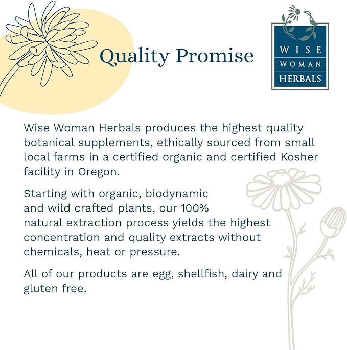 Wise Woman Herbals Gentian & Skullcap Digestion Support Supplement, Non-GMO, Bloating & Indigestion Relief, Supports GI Motility & Gut Comfort, Mood Balance, 90 Veg Caps