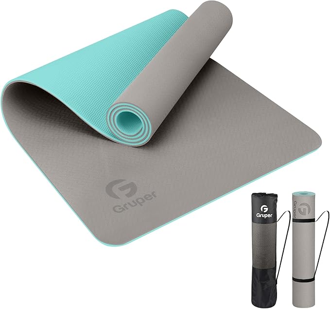 Yoga Mat Non Slip, Eco Friendly Fitness Exercise Mat with Carrying Strap,Pro Yoga Mats for Women,Workout Mats for Home, Pilates and Floor Exercises