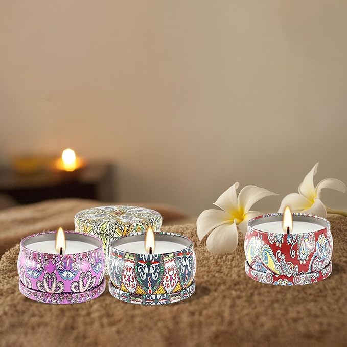 Scented Candles - 2.5 oz Aromatherapy Candle Gift Sets - Soy Wax with Essential Oil -Wonderful Gifts for Women Mother Friends Coworkers, 24 Pack