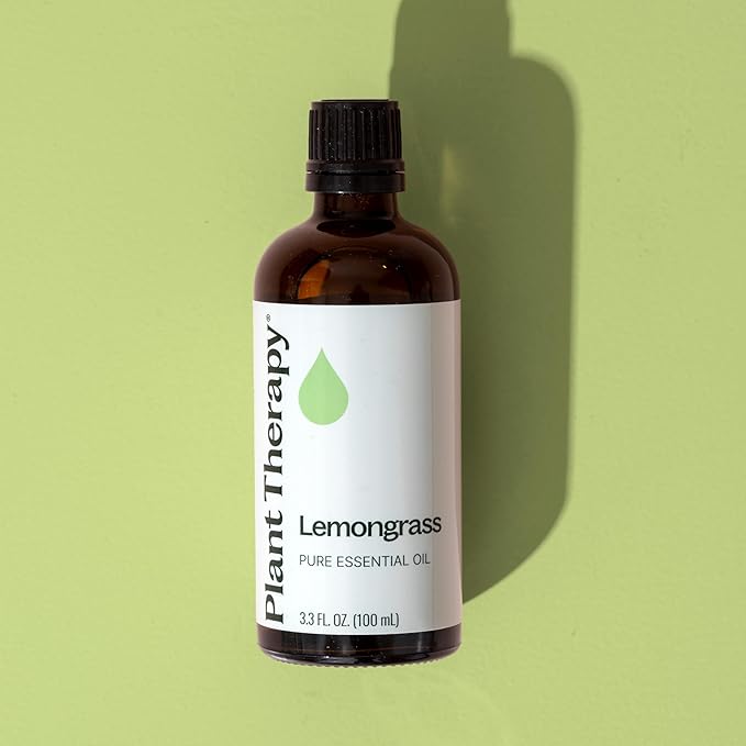 Plant Therapy Lemongrass Essential Oil 100% Pure, Undiluted, Natural Aromatherapy, Therapeutic Grade 100 mL (3.3 oz)