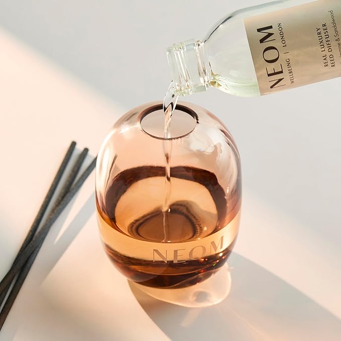 NEOM Real Luxury Reed Diffuser Refill,100ml | Lavender, Jasmine & Sandalwood I 100% Natural Fragrances I Last up to 12 Weeks