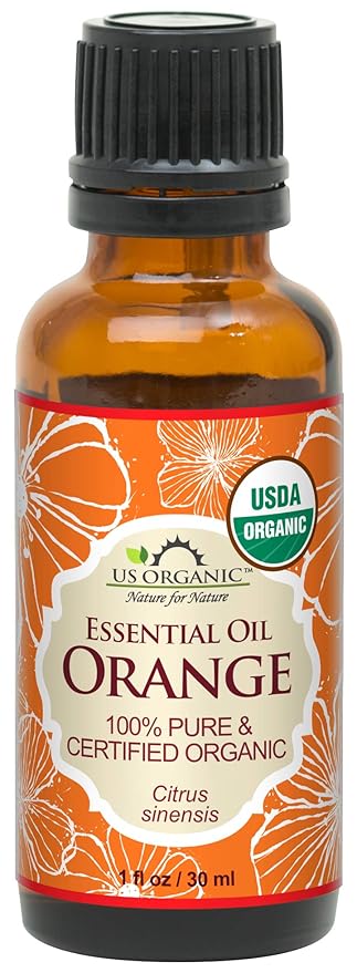 US Organic 100% Pure Sweet Orange Essential Oil - USDA Certified Organic (30 ml / 1 fl oz, Sweet Orange)