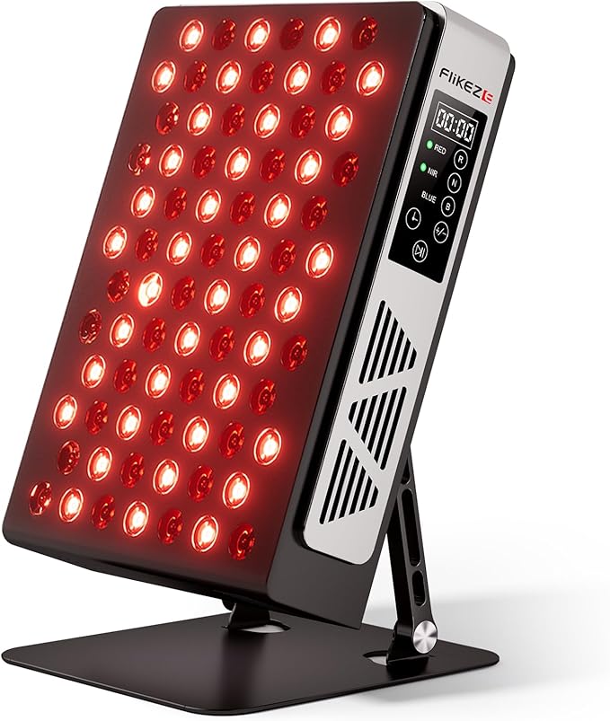 Red Light Therapy Panel with 7 Wavements - 78 LEDs 3+4 Chips Red and Near Infrared Light Therapy Devices for Body and Face, Adjustable Brightness, Red Light Therapy for Home Office & Gym