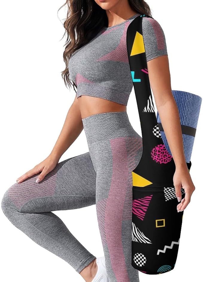 Aiyoolee Yoga Mat Bag Large Tote Carrier Holder with Water Bottle Pocket Yoga Bags