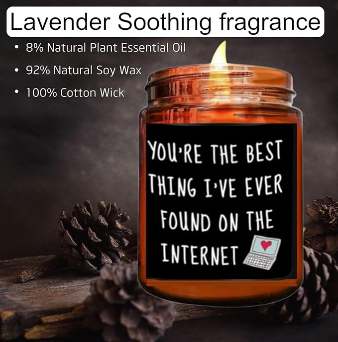 Romantic For Him, Funny Birthday Gifts For Men And Women For Husband Or Boyfriend, Dad Gifts - Candle and Non-Candle Options Available
