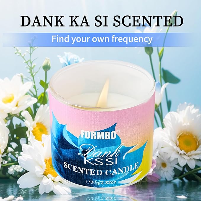 Soy Candles Home Glass Jar Scented Candles Even Burn High Concentration Long-Lasting Fragrance Ideal for Bedrooms, Bathrooms, Offices, Small Gatherings DANK KSSI